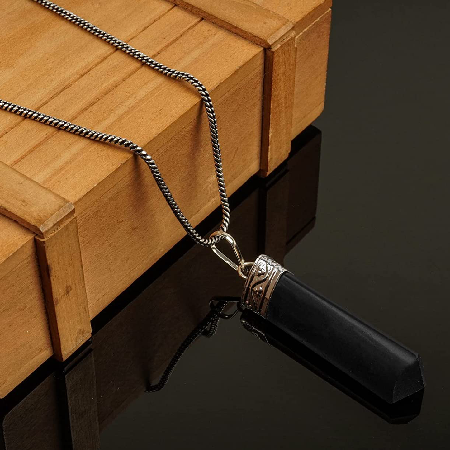 Black Tourmaline Quartz Necklace