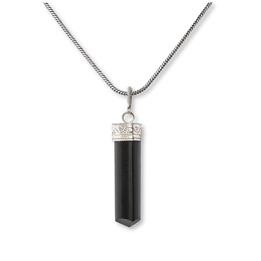 Black Tourmaline Quartz Necklace